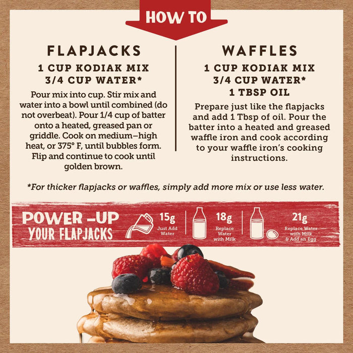 Kodiak Cakes Power Cakes Flapjack and Waffle Mix, 72 oz.