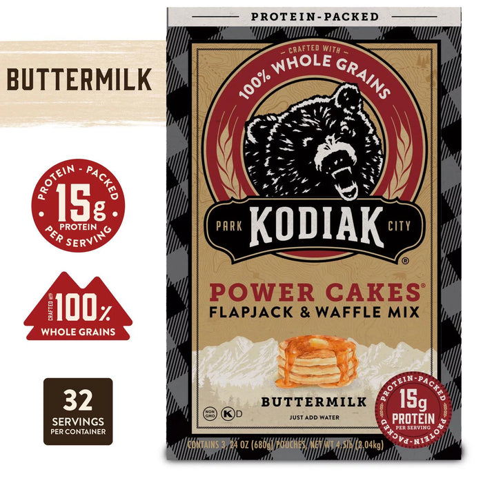 Kodiak Cakes Power Cakes Flapjack and Waffle Mix, 72 oz.