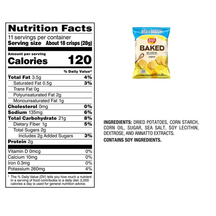 Lay's Baked Original Potato Chips, 11 oz.