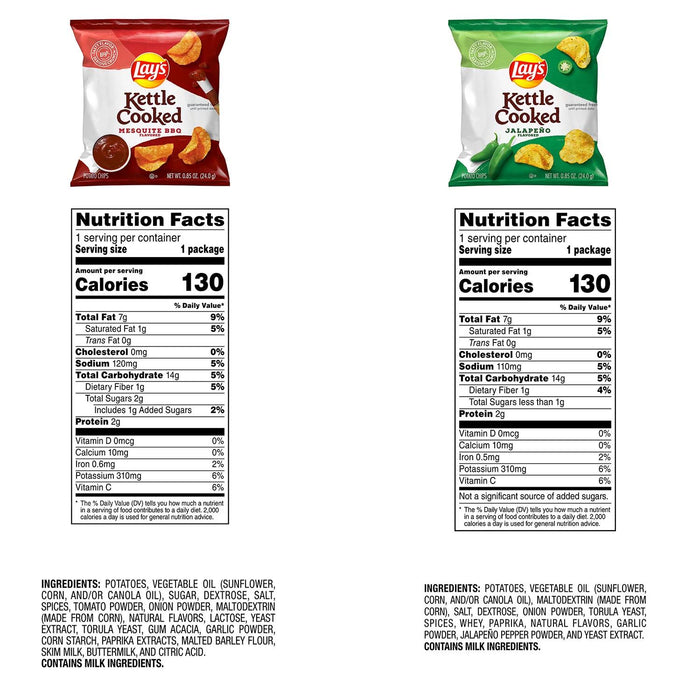 Lay's and Ruffles Crunch Mix Chips, Variety Pack, 50 pk.