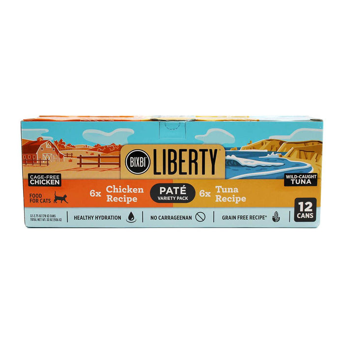 Liberty Pate Cat Food Variety Pack, 2.75 oz, 24-count