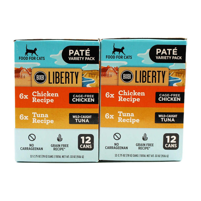 Liberty Pate Cat Food Variety Pack, 2.75 oz, 24-count
