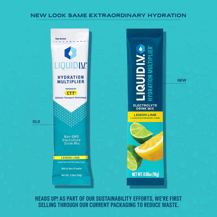 Liquid I.V. Hydration Multiplier Variety Pack, Lemon Lime and Passion Fruit, 30 ct.