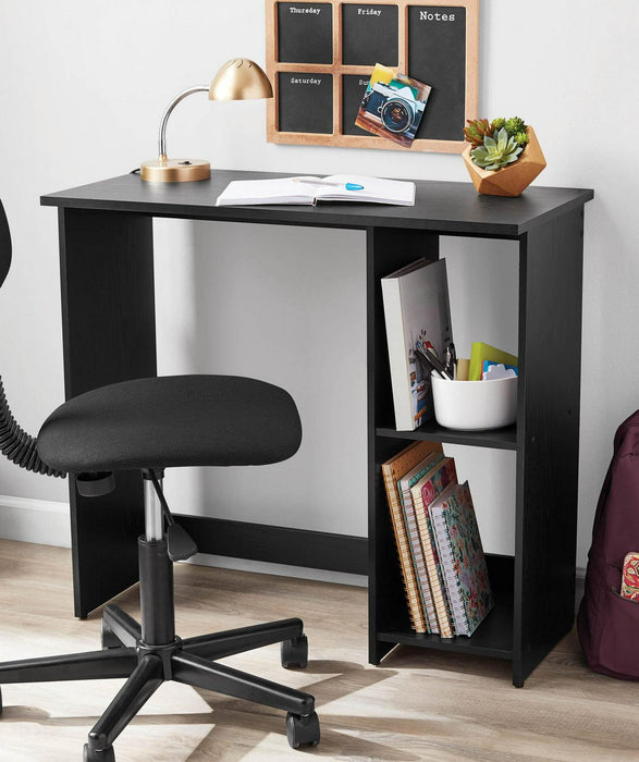 Mainstays Small Space Writing Desk with 2 Shelves