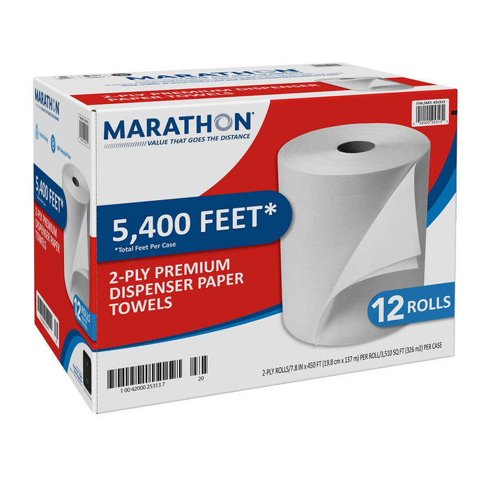 Marathon Paper Towels , 450 ft Rolls, 12-count