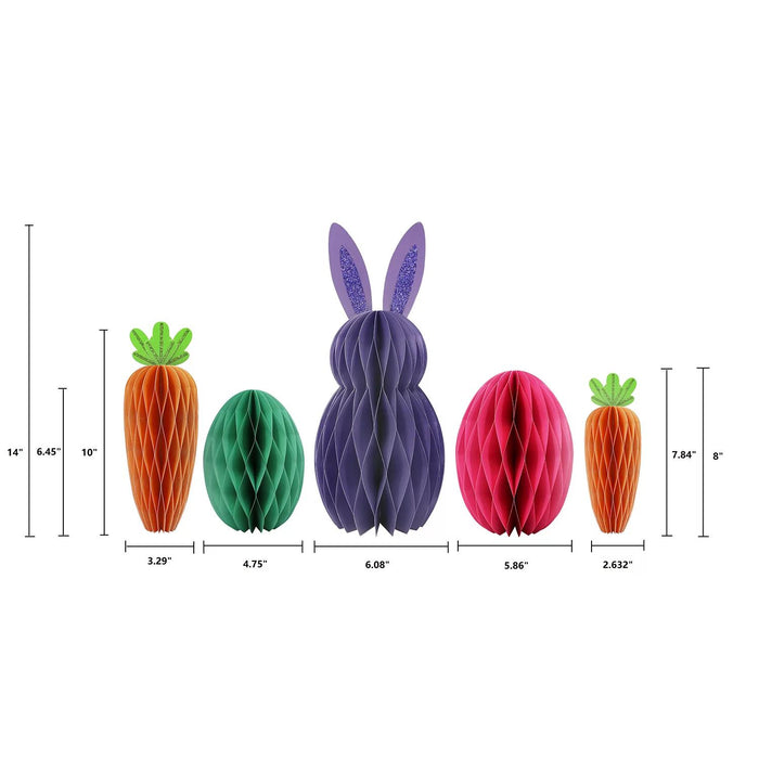 Member's Mark Easter Paper Honeycomb Dcor, Set of 5