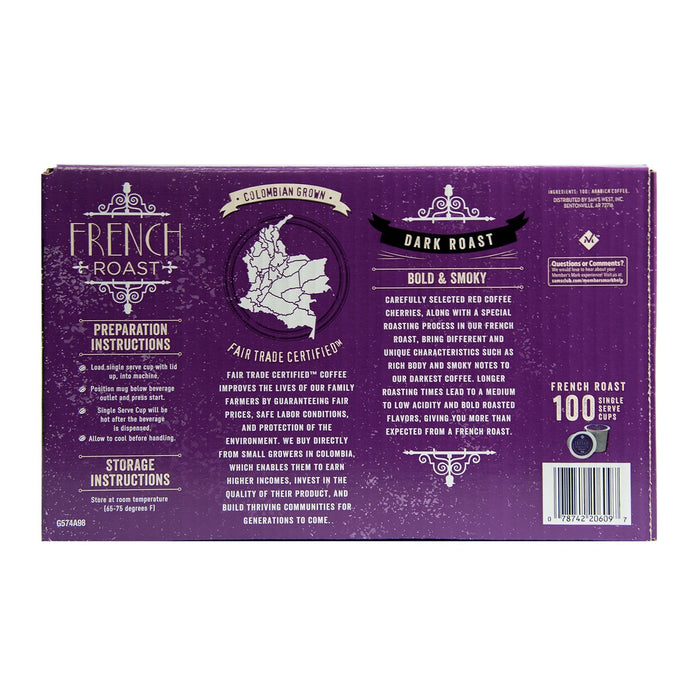 Member's Mark French Roast Coffee, Single-Serve Cups (100 ct.) ) | Home Deliveries