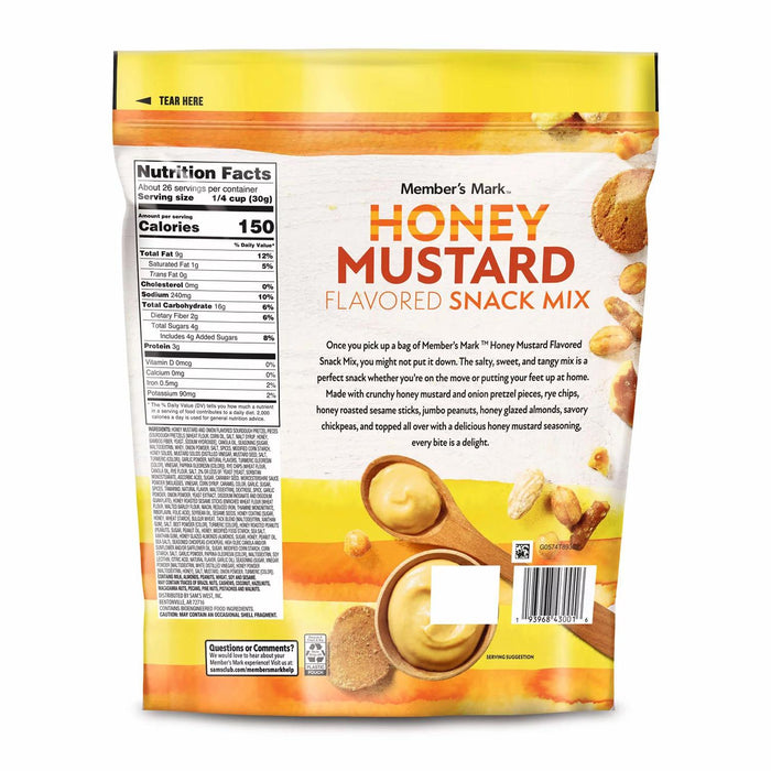 Member's Mark Honey Mustard Snack Mix, 28 oz.