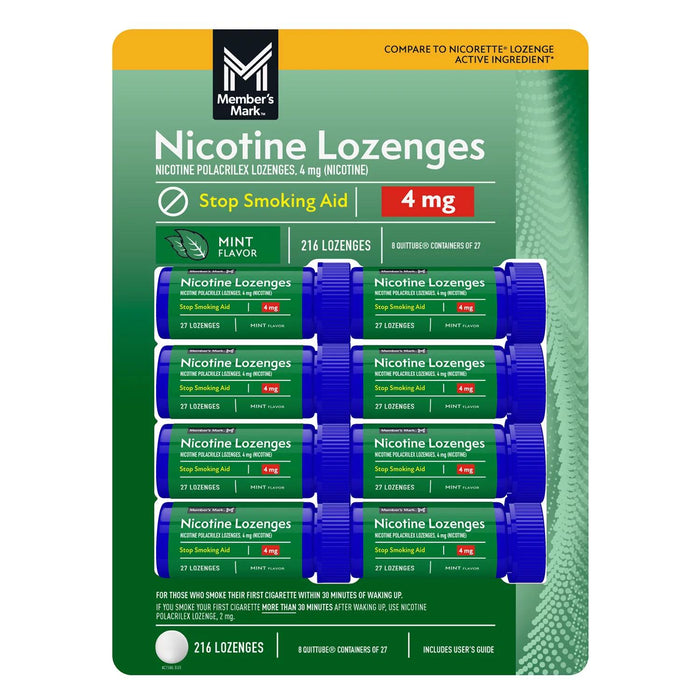 Member's Mark Nicotine Lozenge Mint Flavor, 27 ct., 8pk.