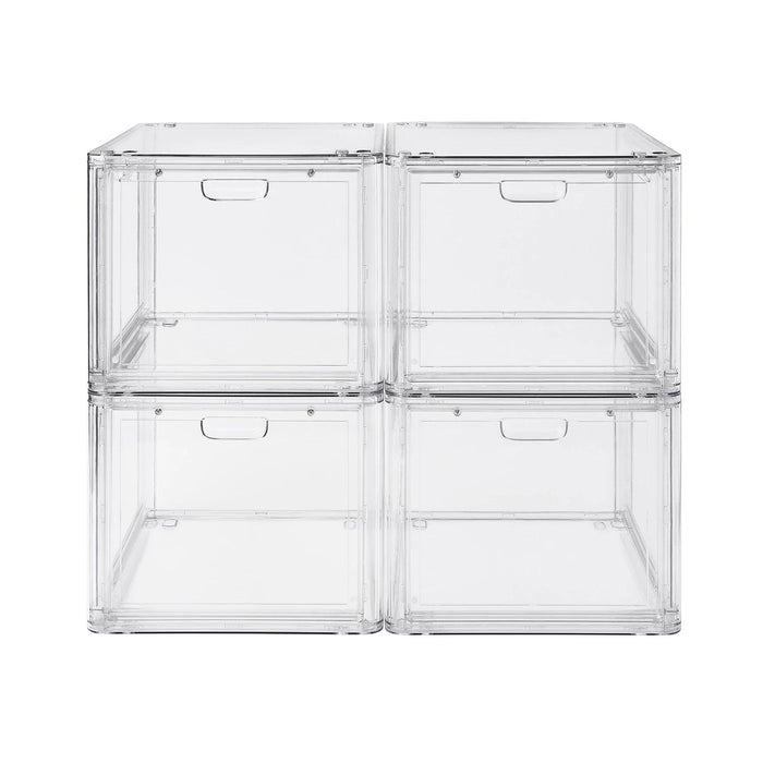 Member's Mark Stackable Shoe Box and Organizer, 4 Pack