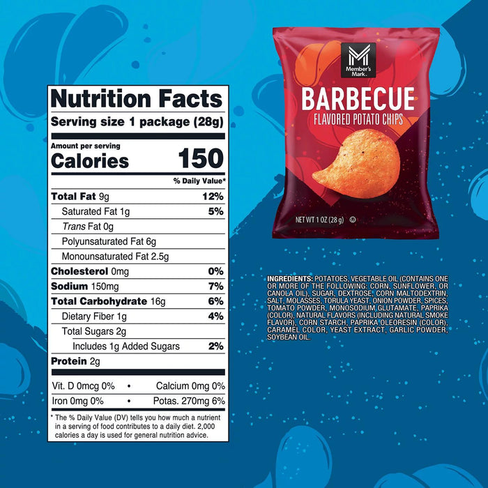 Member's Mark Variety Pack Potato Chips, 1 oz., 42 pk.