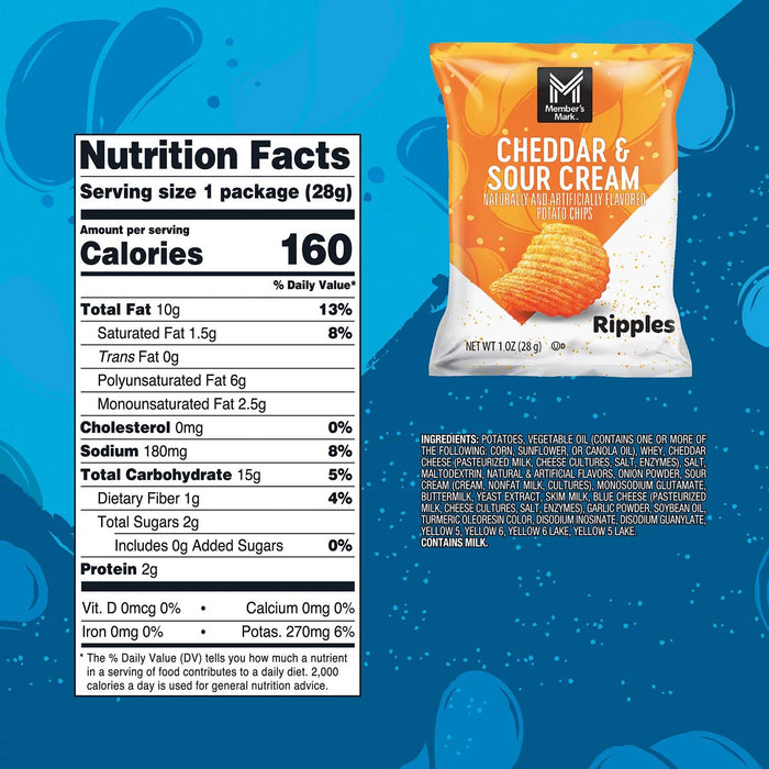 Member's Mark Variety Pack Potato Chips, 1 oz., 42 pk.