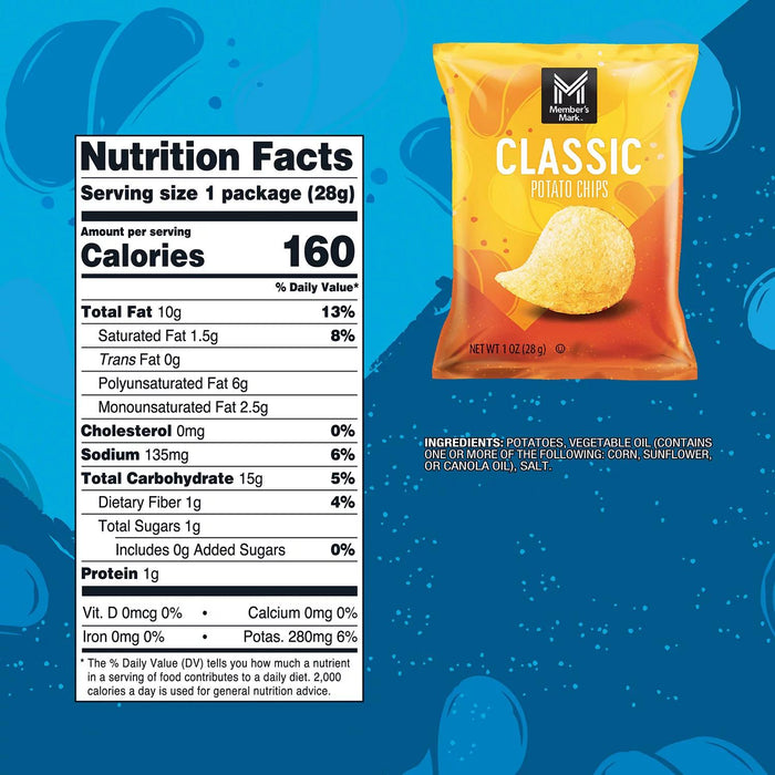 Member's Mark Variety Pack Potato Chips, 1 oz., 42 pk.