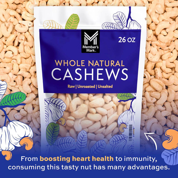 Member's Mark Whole Natural Cashews, 26 oz.