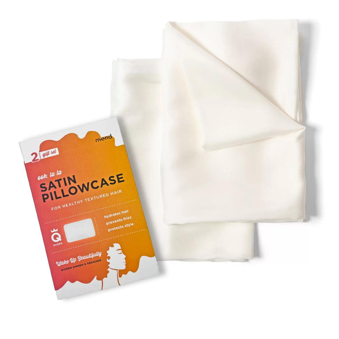 Mend by NIGHT Satin Beauty Pillowcase, Choose Color and Size, 2 pk.