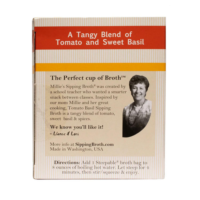 Millie's Sipping Broth, Tomato Basil, 6 pk.