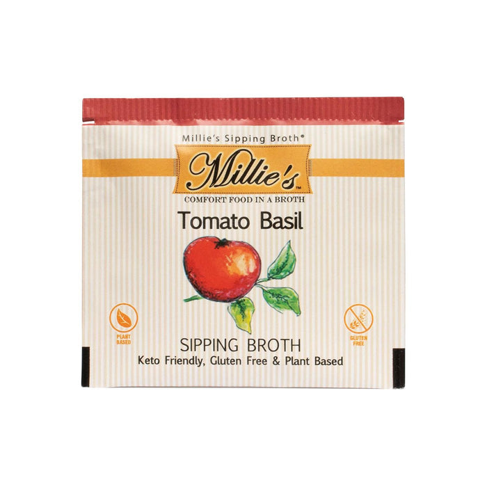 Millie's Sipping Broth, Tomato Basil, 6 pk.