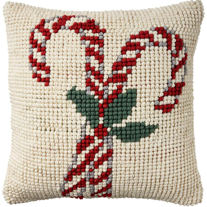 Mina Victory Loop Holiday Pillow, 22 x 22