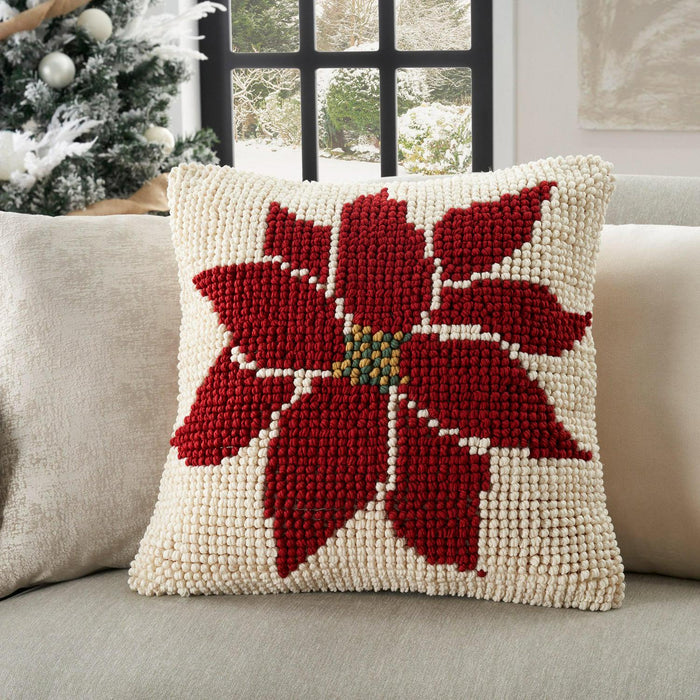 Mina Victory Loop Holiday Pillow, 22 x 22