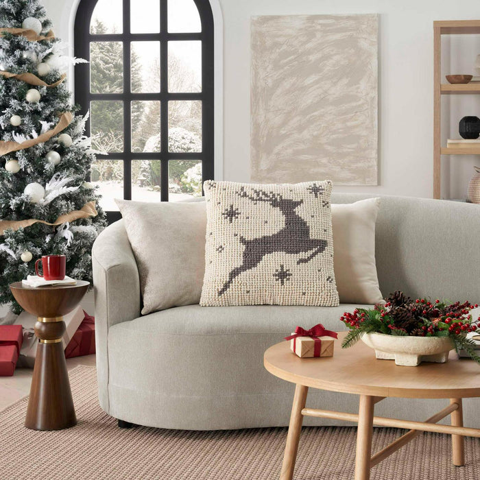 Mina Victory Loop Holiday Pillow, 22 x 22