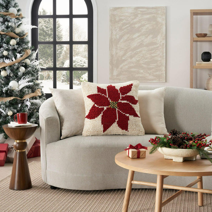 Mina Victory Loop Holiday Pillow, 22 x 22