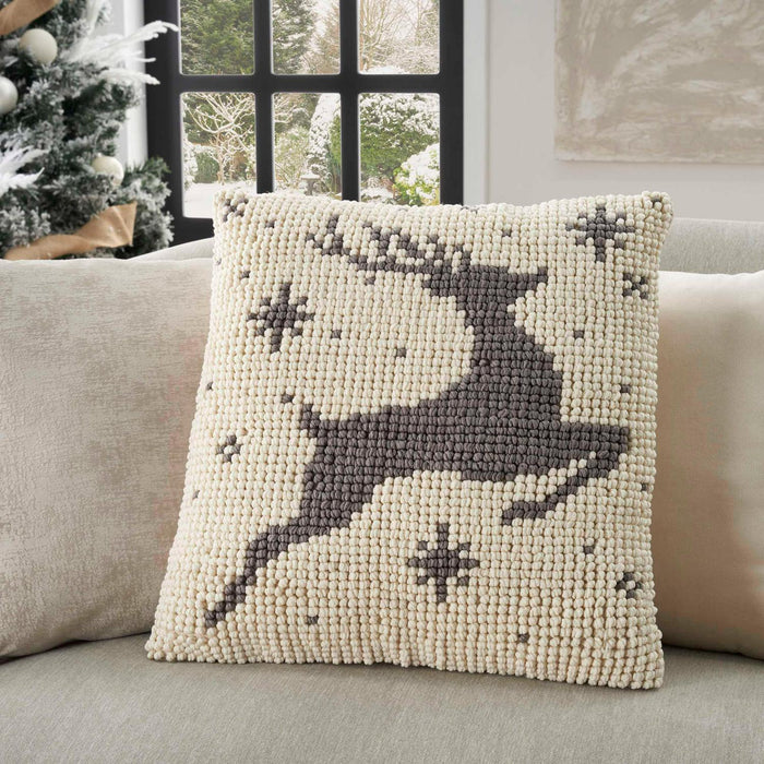 Mina Victory Loop Holiday Pillow, 22 x 22