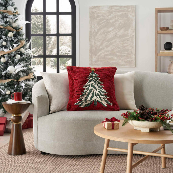 Mina Victory Loop Holiday Pillow, 22 x 22