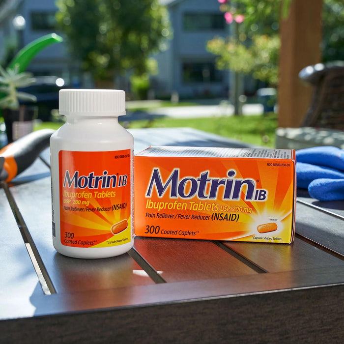 Motrin IB Pain Reliever Caplets, 200 mg Ibuprofen, 300 ct.