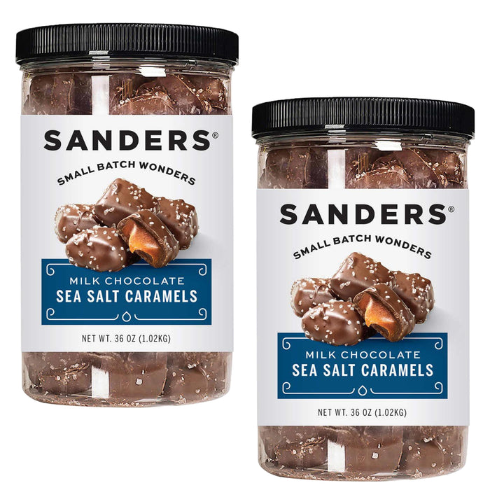 Sanders Milk Chocolate Sea Salt Caramels 36 oz, 2-pack