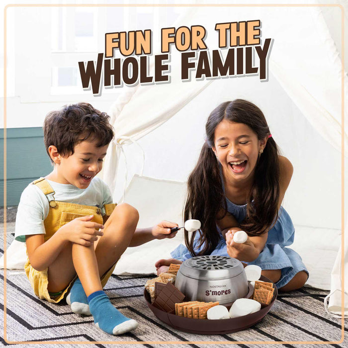 Nostalgia Indoor Electric Stainless Steel S'mores Maker