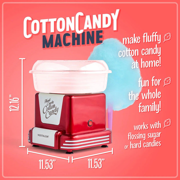 Nostalgia Retro Hard and Sugar-Free Cotton Candy Maker