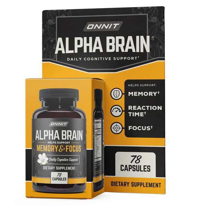 ONNIT Alpha BRAIN Premium Nootropic Brain Health Supplement, 78 ct.
