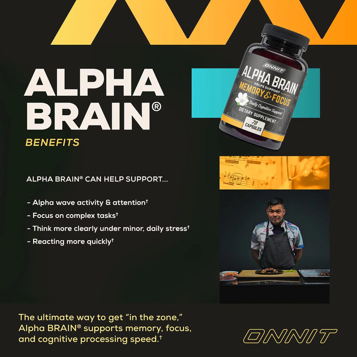 ONNIT Alpha BRAIN Premium Nootropic Brain Health Supplement, 78 ct.