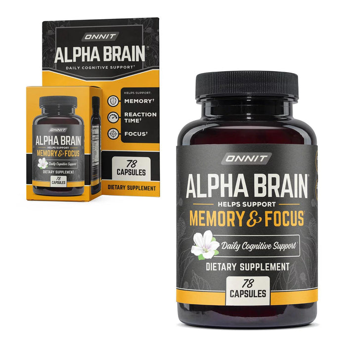 ONNIT Alpha BRAIN Premium Nootropic Brain Health Supplement, 78 ct.