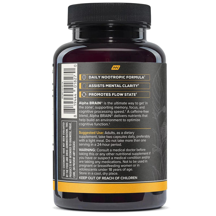 ONNIT Alpha BRAIN Premium Nootropic Brain Health Supplement, 78 ct.
