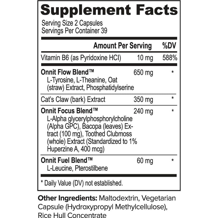 ONNIT Alpha BRAIN Premium Nootropic Brain Health Supplement, 78 ct.