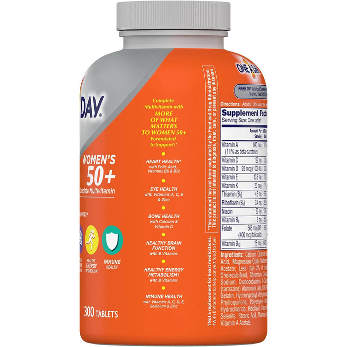 One A Day Women's 50+ Multivitamin Tablets 300 ct.
