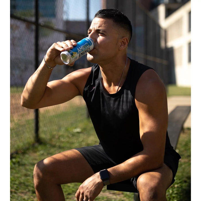Optimum Nutrition Essential Amino Energy + Electrolytes Sparkling Hydration Drink, Blueberry Lemonade 12 ct.