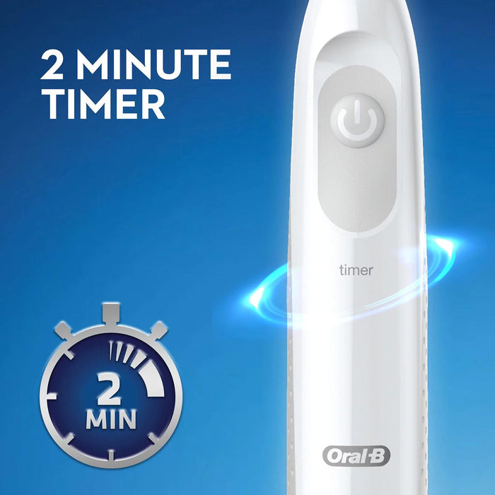 Oral-B Pro Advantage Battery-Powered Toothbrush, 2 Handles + 4 Brush Heads
