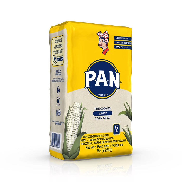 PAN Precooked White Corn Meal, 5 lbs.