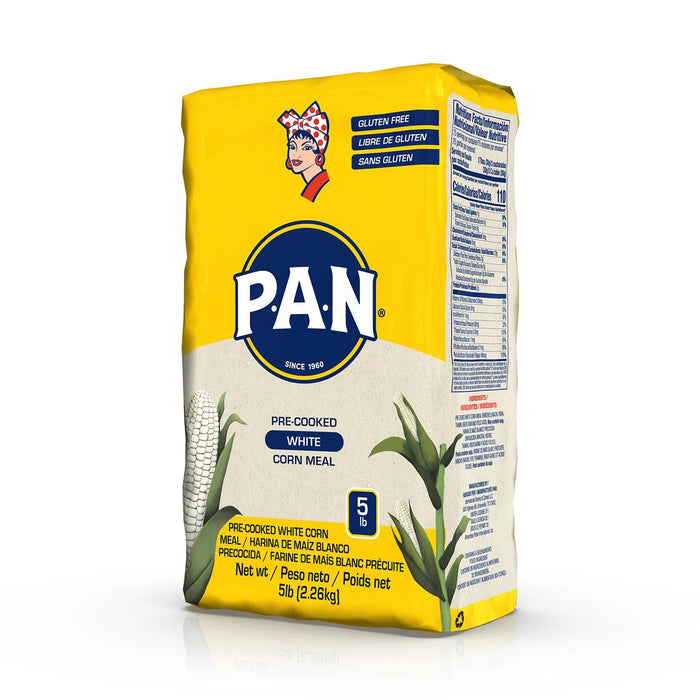 PAN Precooked White Corn Meal, 5 lbs.