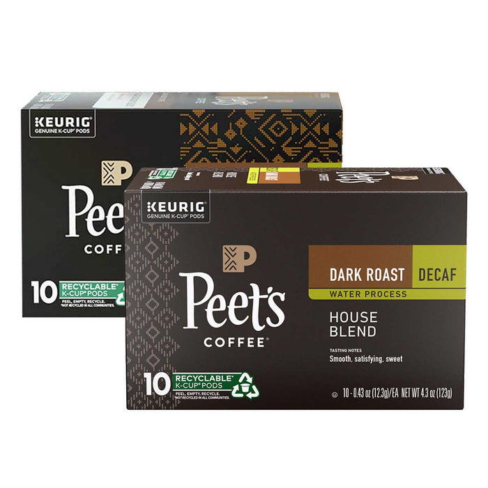 Peet s Coffee Decaf House Blend K-Cup Pod, 60-count