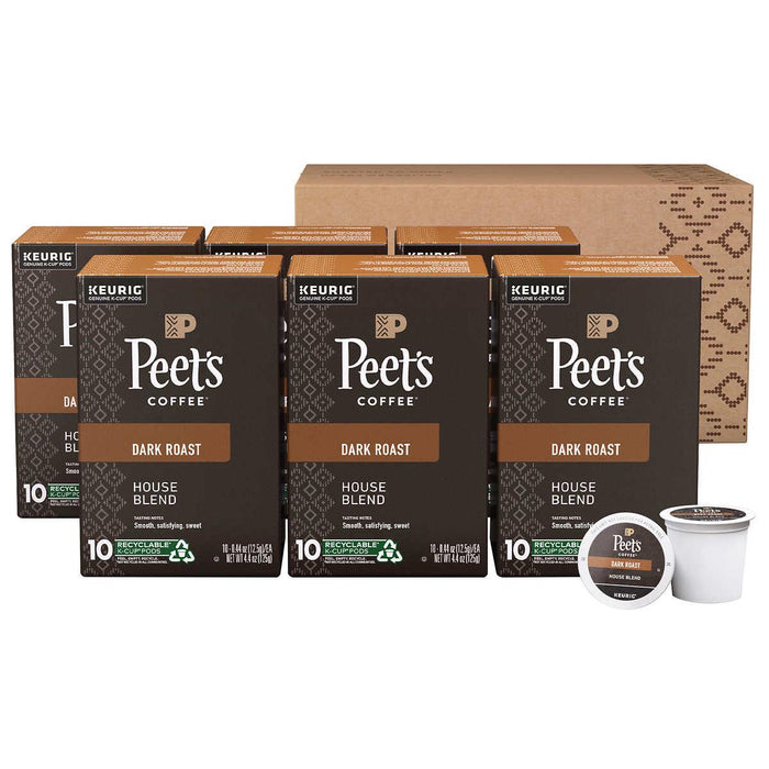 Peet s Coffee House Blend K-Cup Pod, 60-count