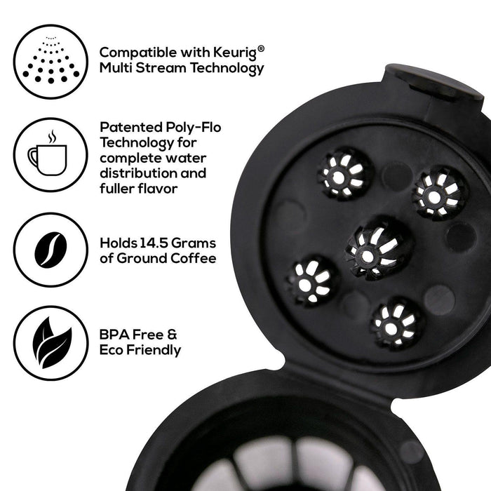 Perfect Pod Cafe Supreme K-Cup Format Reusable Permanent Filter Capsule, 2ct