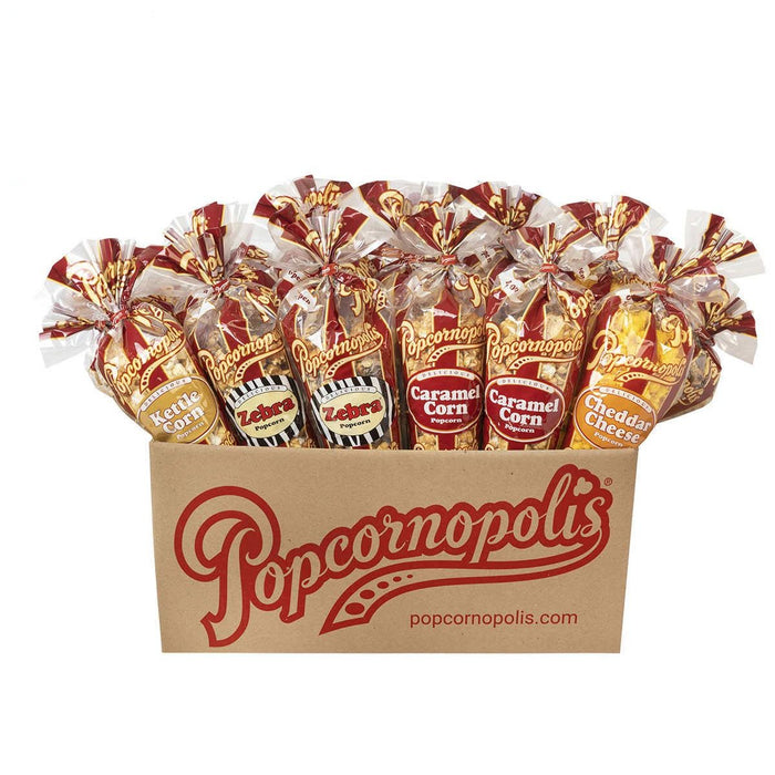 Popcornopolis Ultimate Classic Assorted Tall Cones, Variety, 24-Count