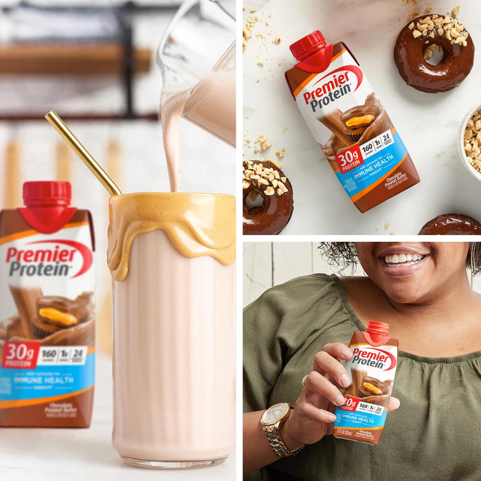 Premier Protein Shake, Chocolate Peanut Butter, 30g Protein, 11 fl oz, 12 Ct