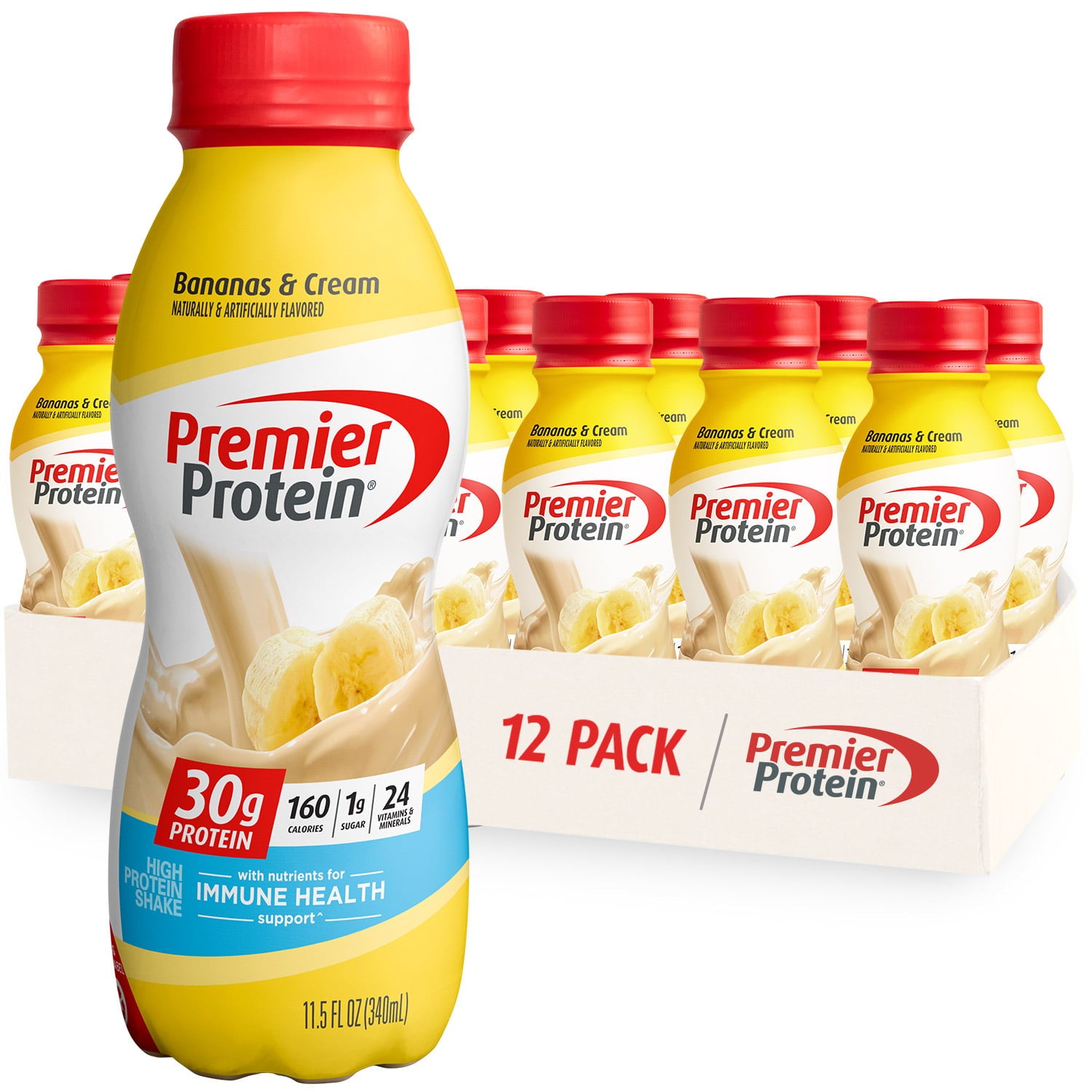 Premier Protein Shake, Vanilla, 30g Protein, 11 fl oz, 12 Ct 