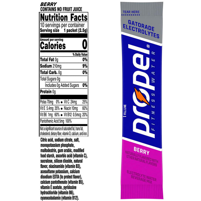 Propel Powder Variety Pack, 0.08 oz., 40 pk.
