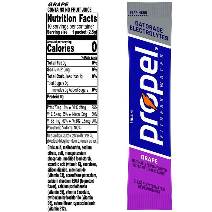 Propel Powder Variety Pack, 0.08 oz., 40 pk.