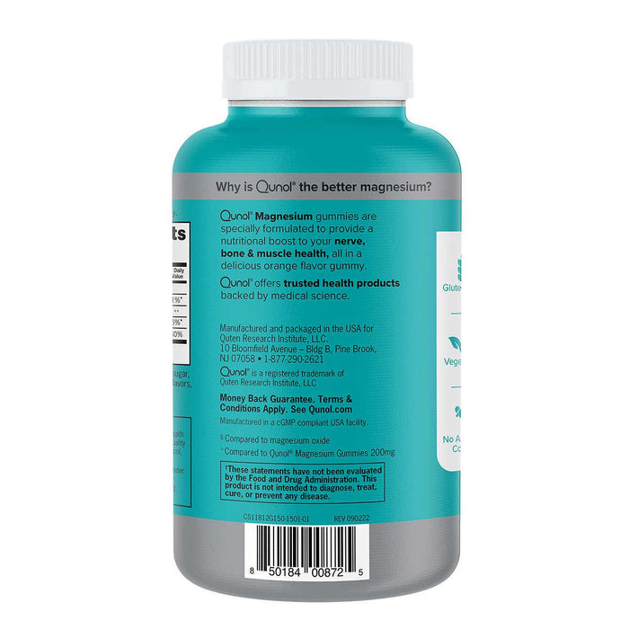 Qunol Magnesium Extra Strength 250 mg, 150 Gummies